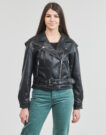 Giacca in pelle  Only  ONLRAVEN  Nero -   Giacche in pelle Donna - 2