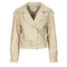 Giacca in pelle Only ONLRAVEN Beige Giacche in pelle Donna - 1
