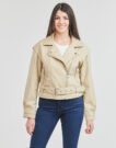 Giacca in pelle Only ONLRAVEN Beige Giacche in pelle Donna - 2
