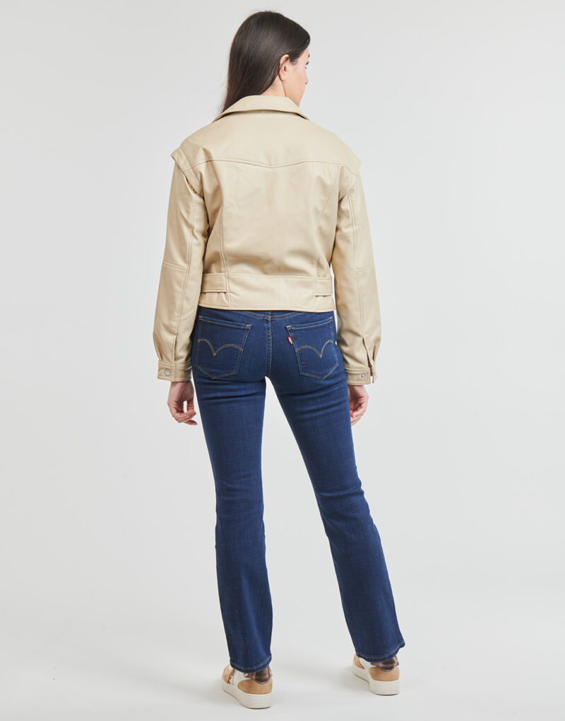 Giacca in pelle Only ONLRAVEN Beige Giacche in pelle Donna - 4