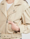 Giacca in pelle Only ONLRAVEN Beige Giacche in pelle Donna - 5