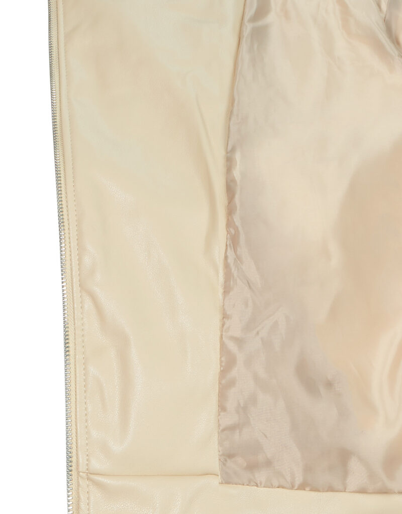 Giacca in pelle Only ONLRAVEN Beige Giacche in pelle Donna - 6