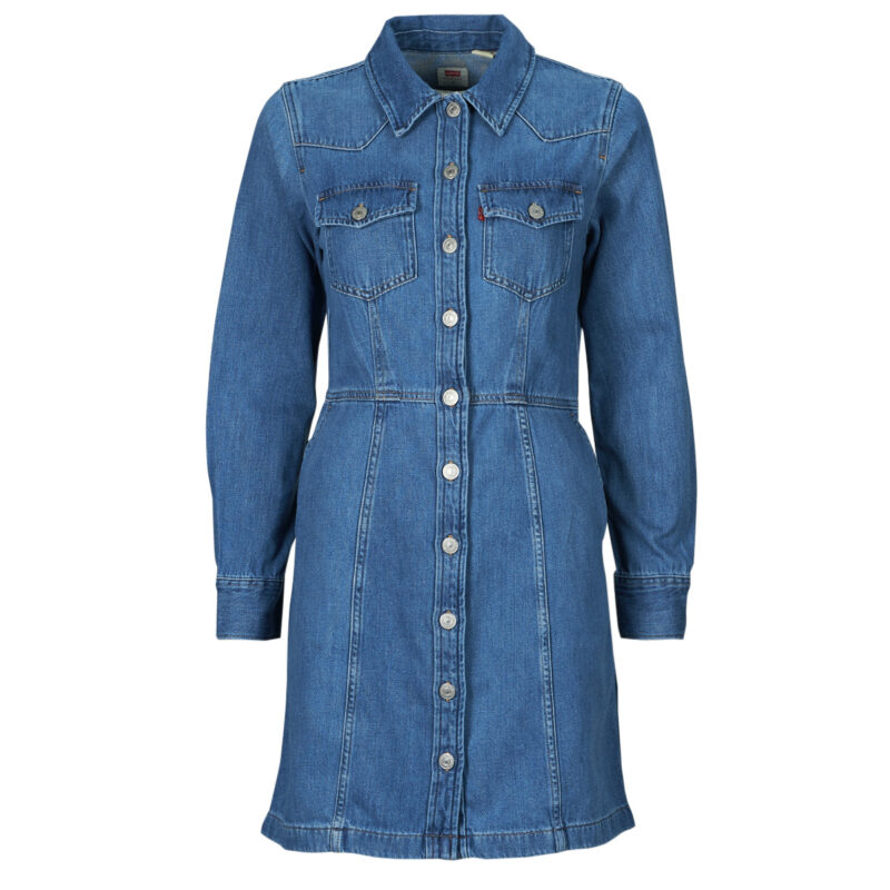 Abito corto  Levis  FLYNN WESTERN CORE DRESS  Blu -  Abiti corti Donna - 1