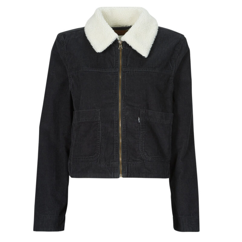 Giacca in jeans Levis T3 RETRO SHERPA TRUCKER Nero Giacche in jeans Donna - 1