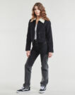 Giacca in jeans Levis T3 RETRO SHERPA TRUCKER Nero Giacche in jeans Donna - 3