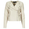 Giacca in pelle Vero Moda VMRILEY Beige Giacche in pelle Donna
