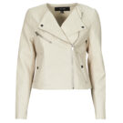 Giacca in pelle Vero Moda VMRILEY Beige Giacche in pelle Donna - 1