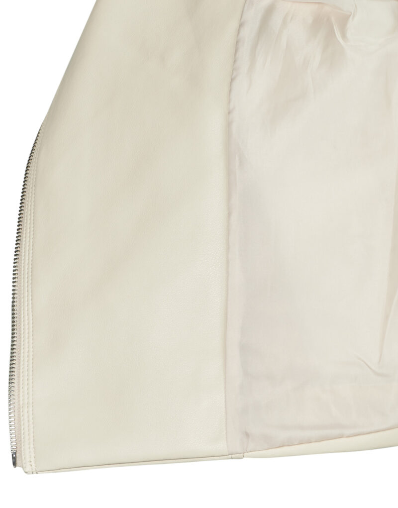 Giacca in pelle Vero Moda VMRILEY Beige Giacche in pelle Donna - 6