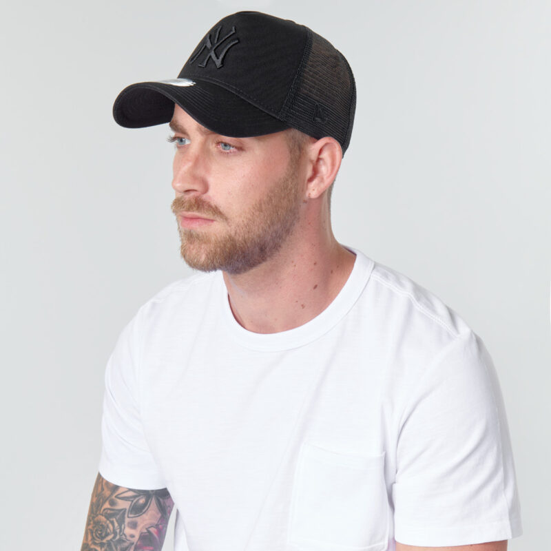 Cappellino  New Era  CLEAN TRUCKER NEW YORK YANKEES  Nero Cappellini Uomo - 4