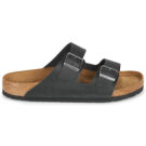 BIRKENSTOCK Arizona Soft Footbed Oiled / Pelle / Black / Regular Nero Ciabatta Donna - 2