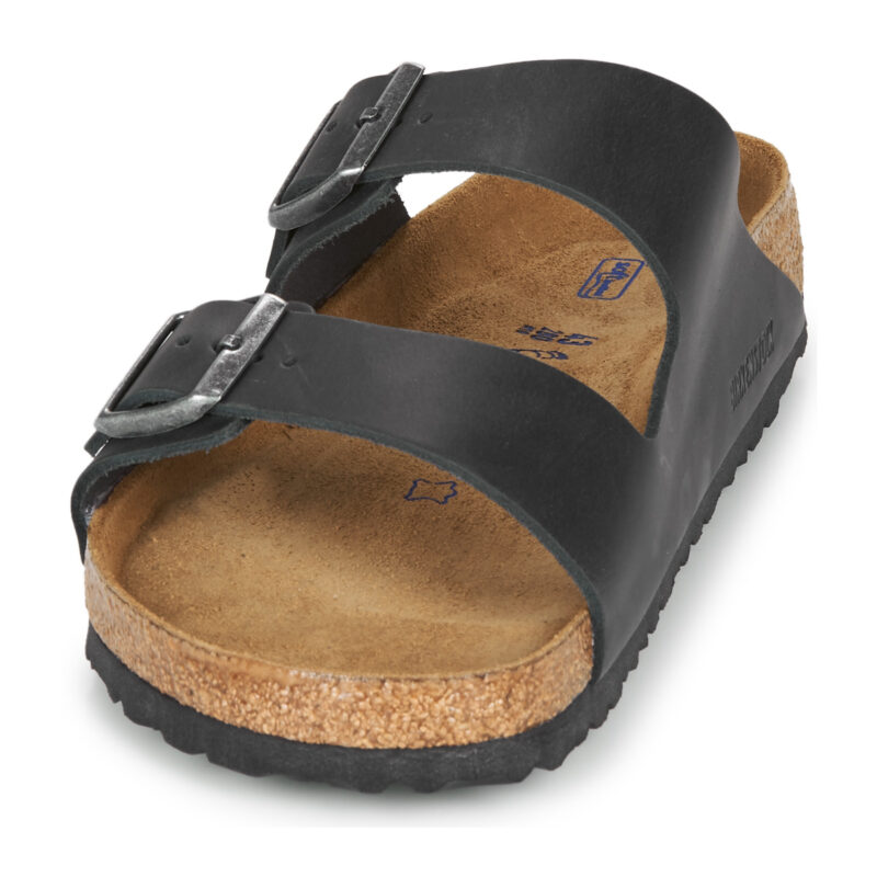 BIRKENSTOCK Arizona Soft Footbed Oiled / Pelle / Black / Regular Nero Ciabatta Uomo - 3