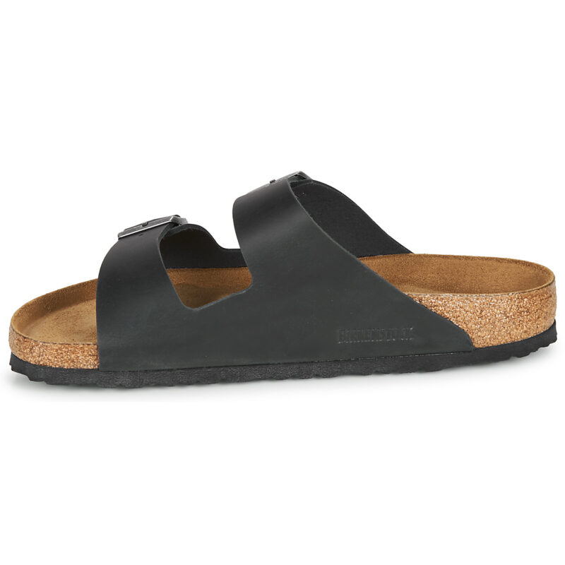 BIRKENSTOCK Arizona Soft Footbed Oiled / Pelle / Black / Regular Nero Ciabatta Uomo - 4