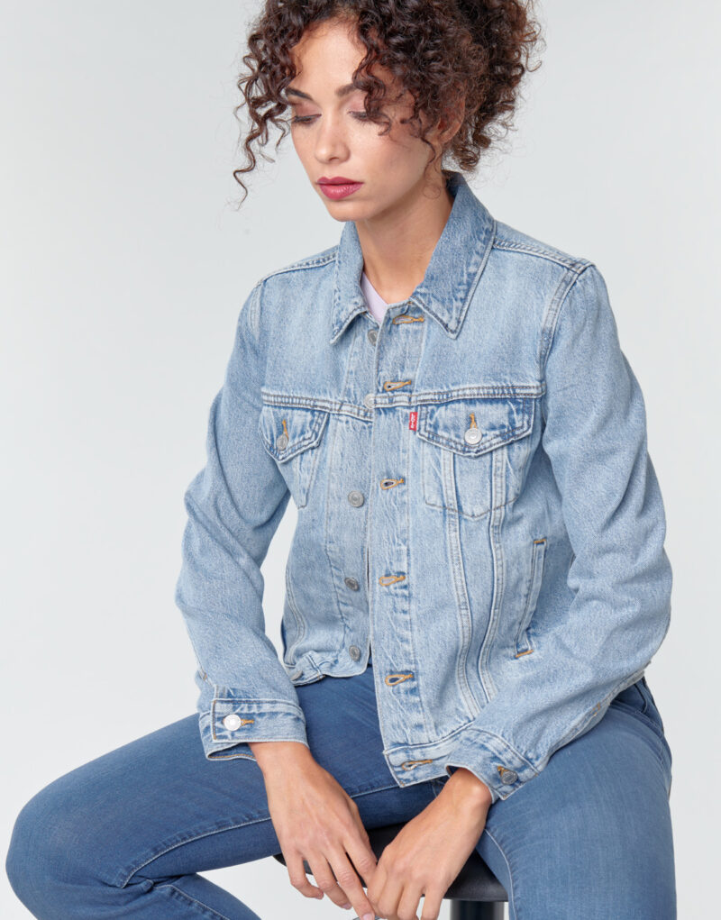 Giacca in jeans  Levis  ORIGINAL TRUCKER  Blu -   Giacche in jeans Donna - 5