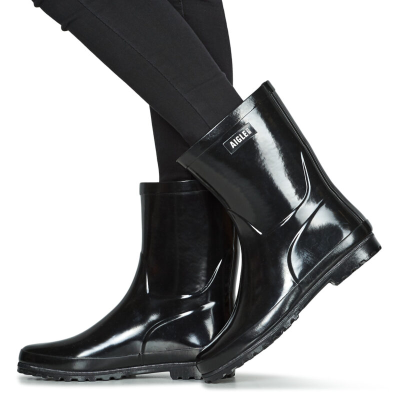 Aigle ELIOSA BOTTIL Schwarz Gummistiefel Damen - 8
