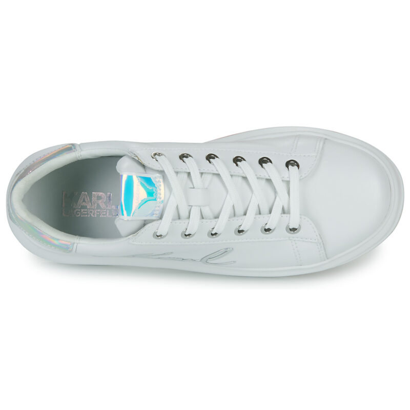 Karl Lagerfeld KAPRI Signia Lace Lthr Bianco Sneakers basse Donna - 6