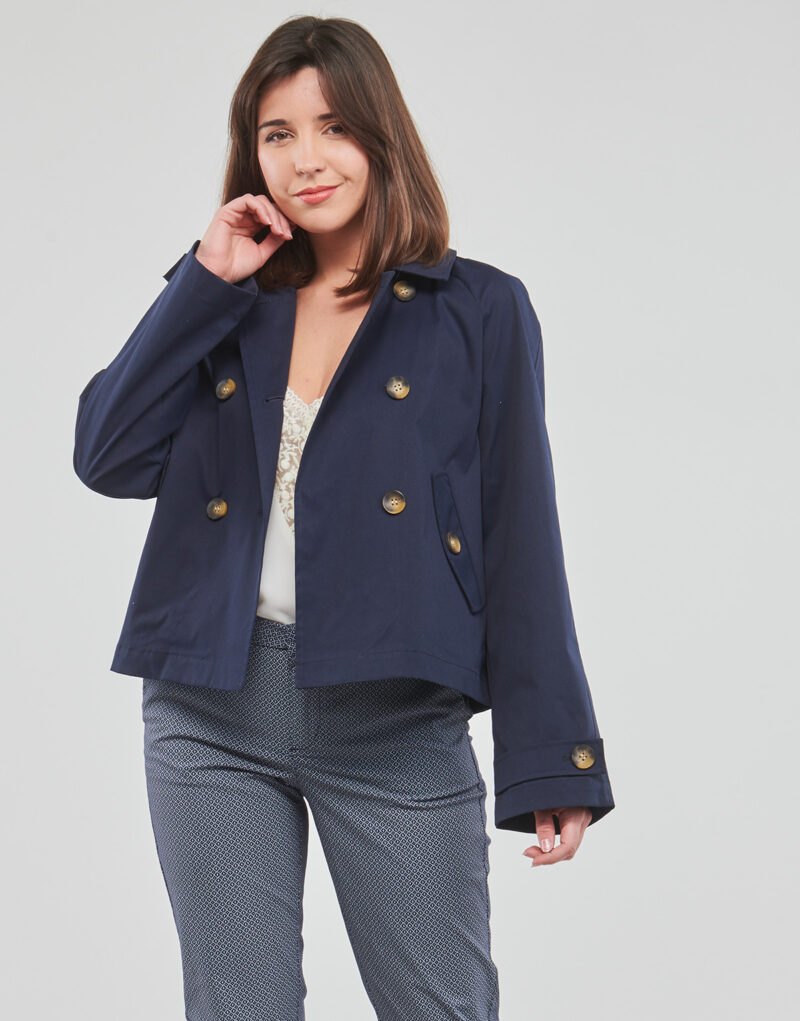 Trench Only ONLAPRIL SHORT TRENCHCOAT CC Marine Trench Femme - 2
