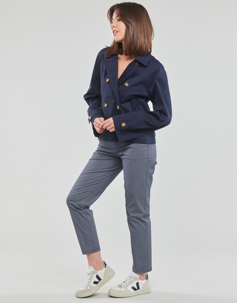 Trench Only ONLAPRIL SHORT TRENCHCOAT CC Marine Trench Femme - 3