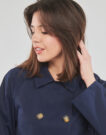 Trench Only ONLAPRIL SHORT TRENCHCOAT CC Marine Trench Femme - 5