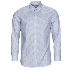 Camicia a maniche lunghe  Selected  ETHAN MICRO MOTIF SLIM FIT  Blu -  Camicie a maniche lunghe Uomo