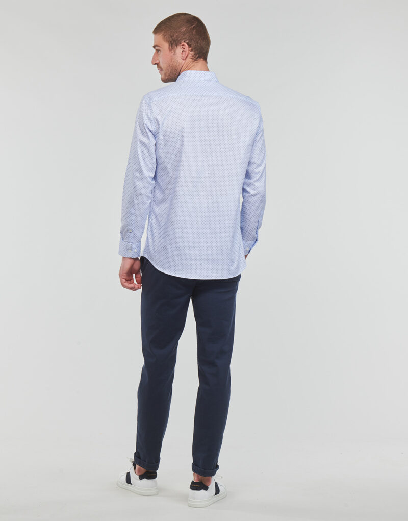 Selected ETHAN MICRO MOTIF SLIM FIT Langarmhemd Blau Langarmhemden Herren - 4