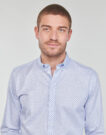 Selected ETHAN MICRO MOTIF SLIM FIT Langarmhemd Blau Langarmhemden Herren - 5