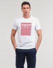 T-Shirt Esprit OCS LOGO STRIPE Bianco T-shirt maniche corte Uomo - 2