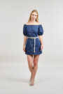 Kurzes Kleid Liu Jo UA4229 Blaue kurze Kleider Damen - 2
