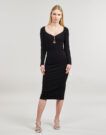 Kleiden Liu Jo WA4077 Schwarze lange Kleider Damen - 2
