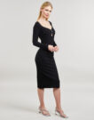 Kleiden Liu Jo WA4077 Schwarze lange Kleider Damen - 3