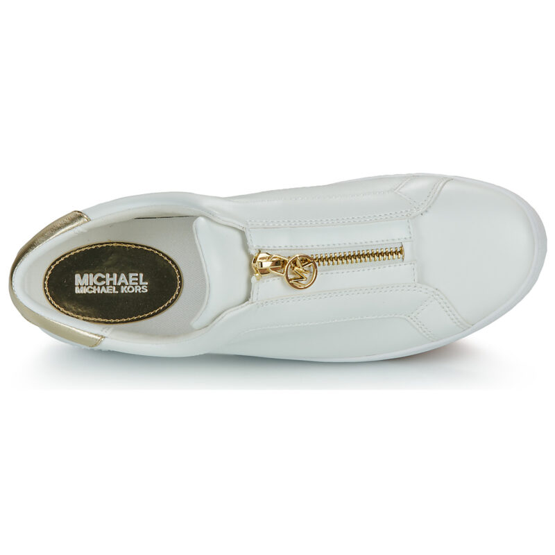 MICHAEL Michael Kors Baskets basses blanches KEATON ZIP SLIP ON pour femme - 6