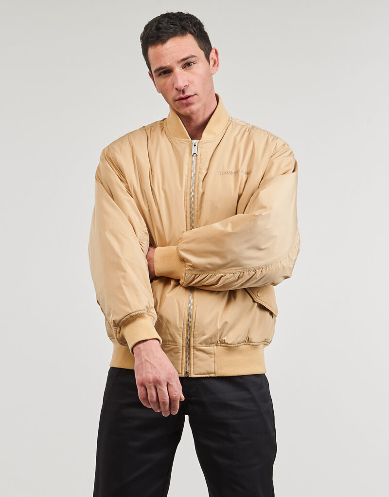 Veste Tommy Jeans TJM CLASSICS BOMBER JACKET EXT Beige Vestes Homme - 2
