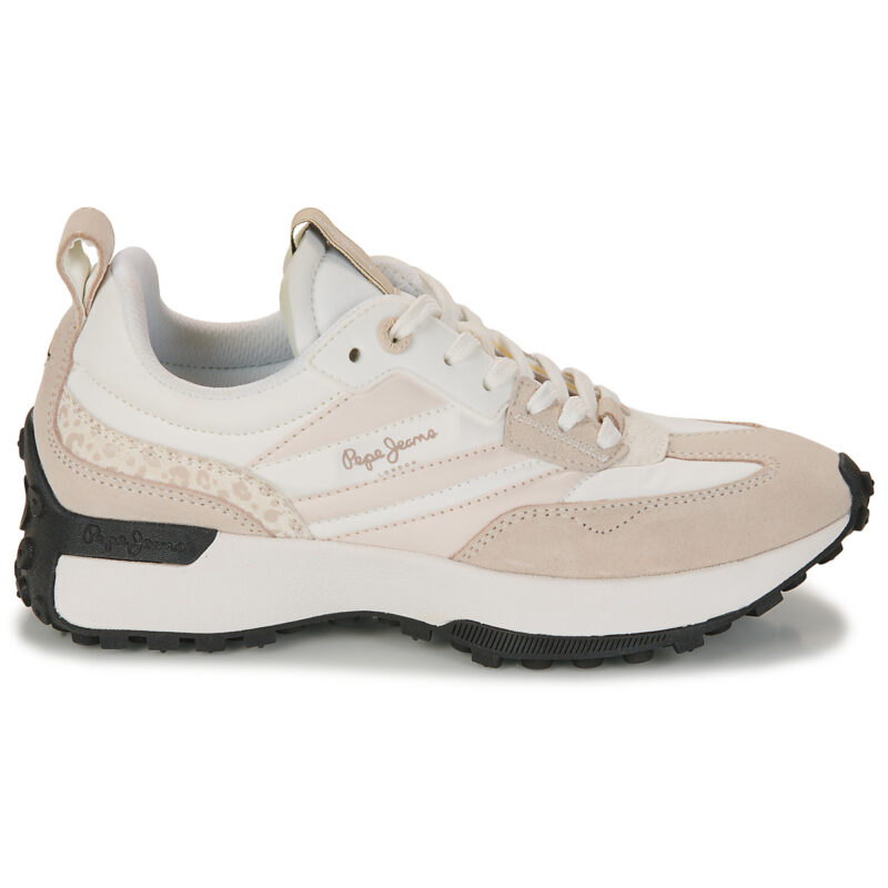 Pepe Jeans Lucky Print Wei&szlig;e Low Sneakers Damen - Gr&ouml;&szlig;e 2