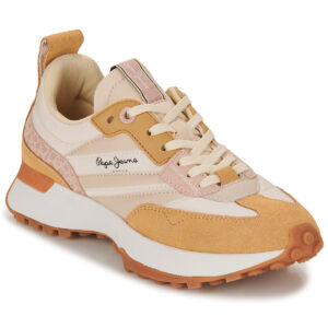 Pepe jeans  LUCKY PRINT  Beige -  Sneakers basse Donna