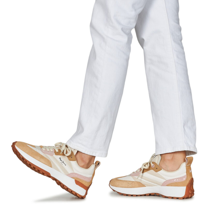 Pepe jeans LUCKY PRINT Beige Sneakers basse Donna - 8