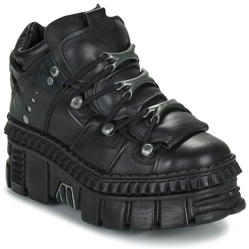 New Rock WALL 106 Black Derby Women - 1