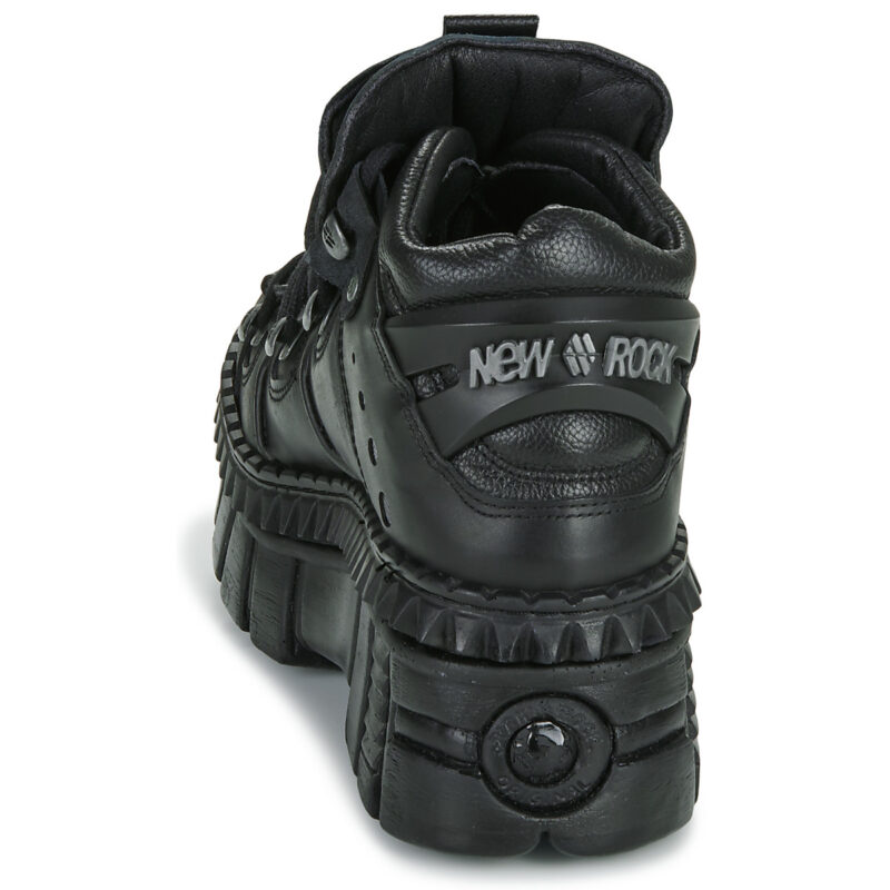 New Rock WALL 106 Black Derby Women - 5
