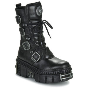 New Rock  WALL 1473  Nero -  Stivaletti Uomo