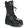 New Rock  WALL 1473  Nero -  Stivaletti Donna