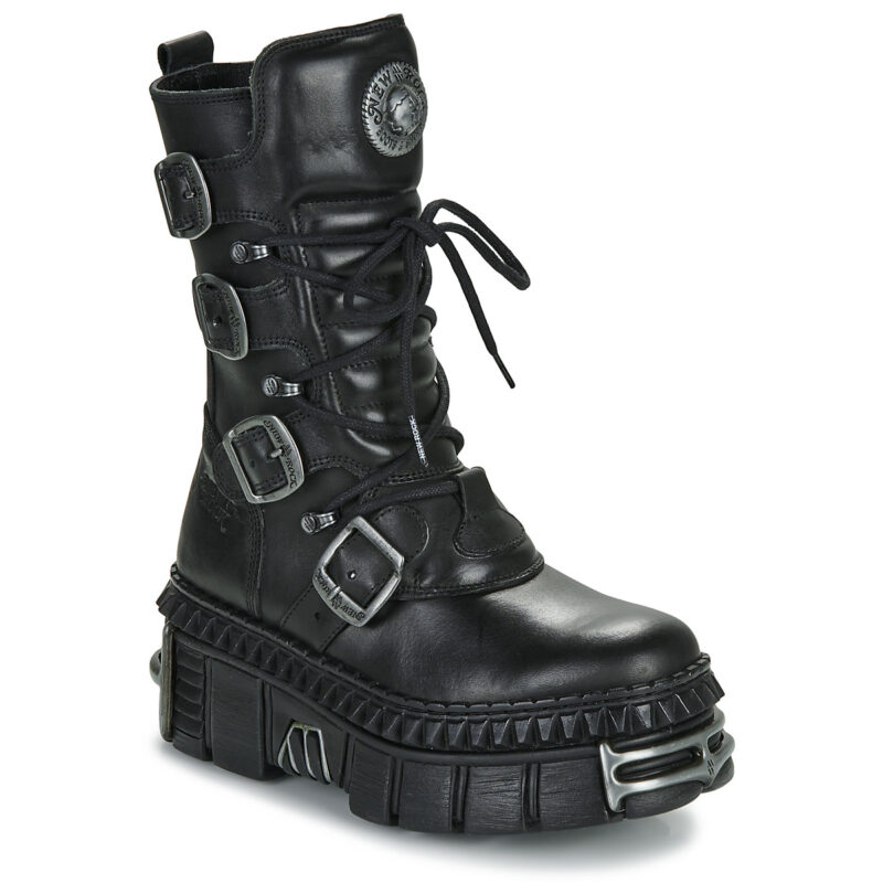 New Rock  WALL 1473  Nero -  Stivaletti Donna - 1