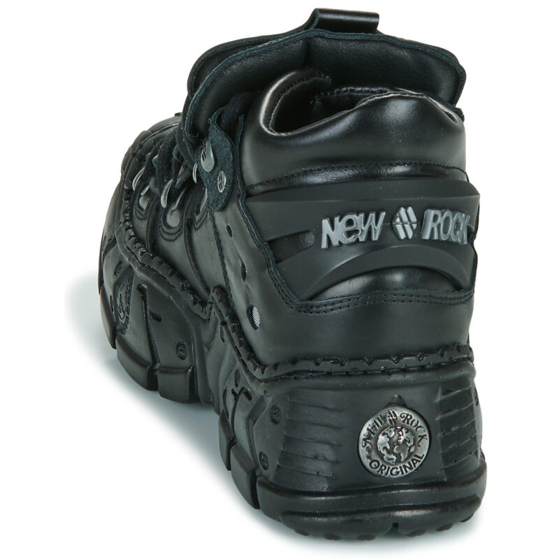 New Rock IMPACT Black Derby Women - 5