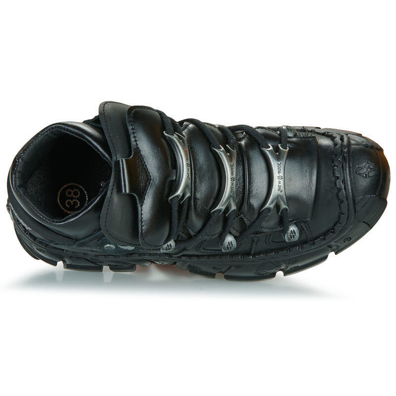 New Rock IMPACT Black Derby Women - 6