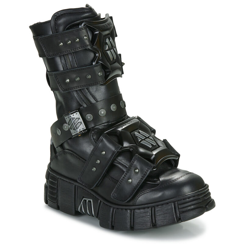 New Rock  WALL 422  Nero -  Stivali bassi  Donna - 1