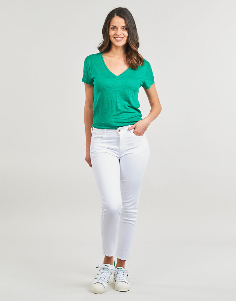 Vaqueros ajustados Le Temps des Cerises Pantalones vaqueros ajustados blancos PULP SLIM 7/8 para mujer - 2