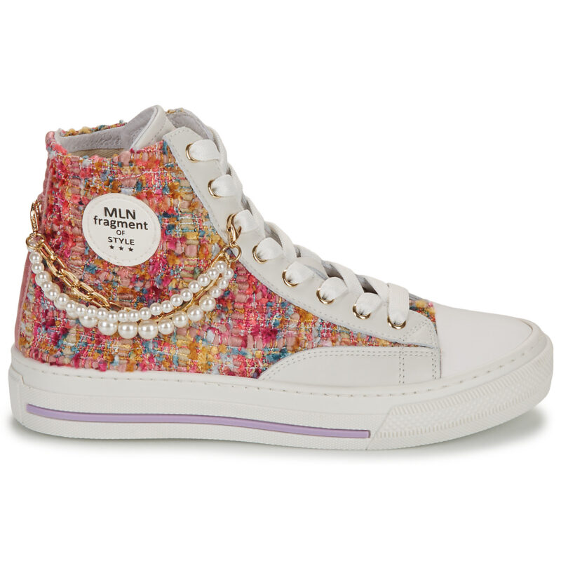 Meline HE202-CAT2-P9083 White High-Top Sneakers Women - 2