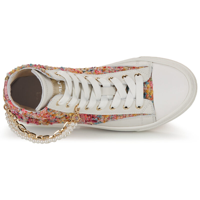 Meline HE202-CAT2-P9083 White High-Top Sneakers Women - 6