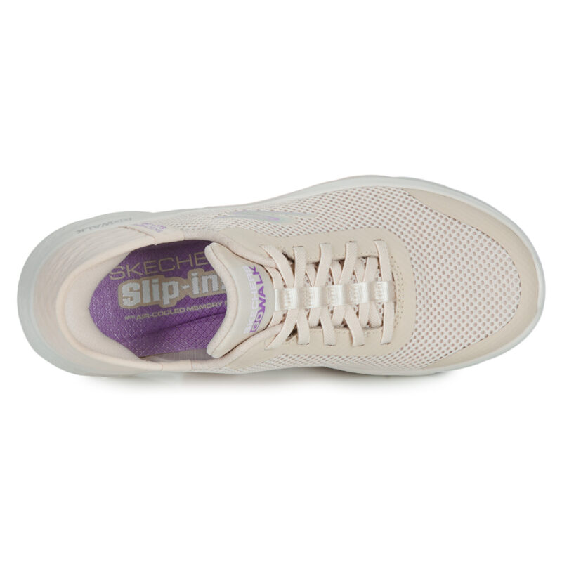 Skechers HANDS FREE SLIP INS : GO WALK FLEX - GRAND ENTRY Baskets basses beiges Femme - 6