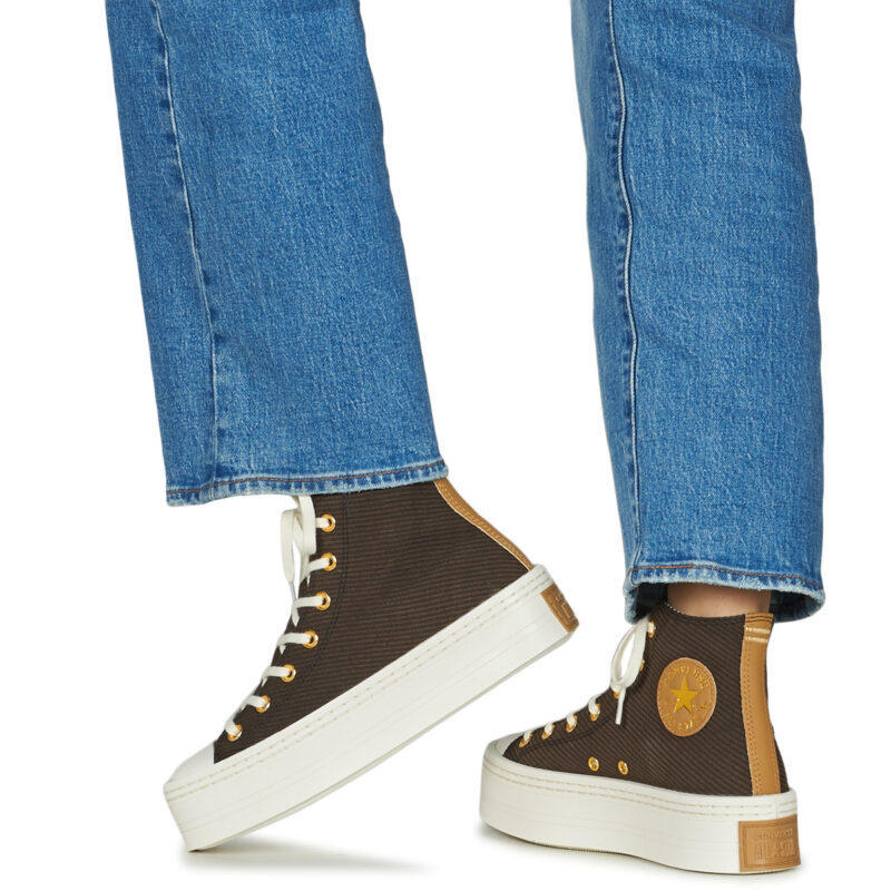 Converse CHUCK TAYLOR ALL STAR MODERN LIFT Marrone Sneakers alte Donna - 8