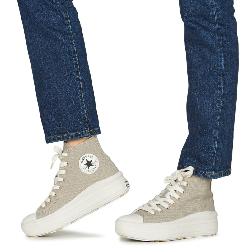 Converse Baskets montantes grises CHUCK TAYLOR ALL STAR MOVE pour femme - 8