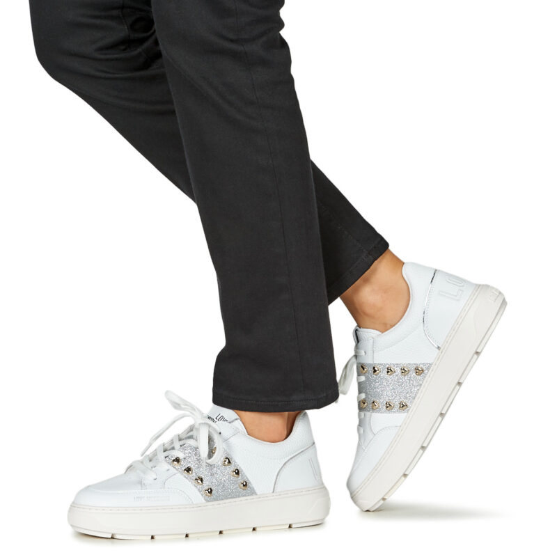 Love Moschino BOLD LOVE Wei&szlig; Sneakers Damen - 8