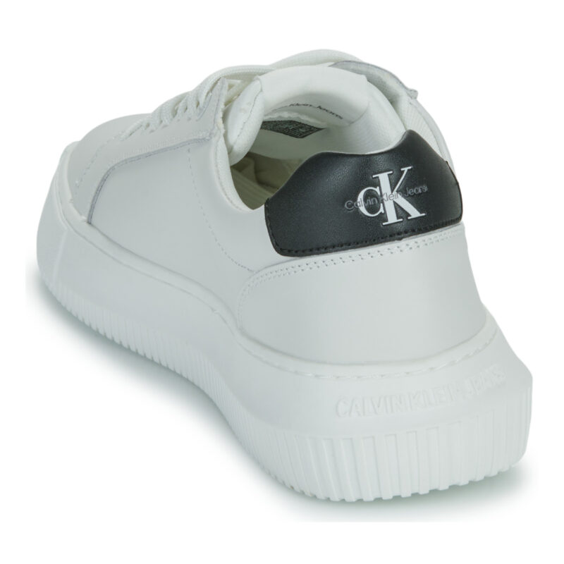 Calvin Klein Jeans CHUNKY CUPSOLE MONO LTH Bianco Sneakers basse Donna - 5